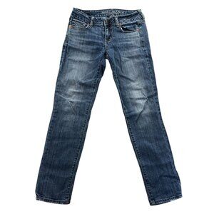 American Eagle Women Jeans Size 0 Stretch Skinny Classic Casual